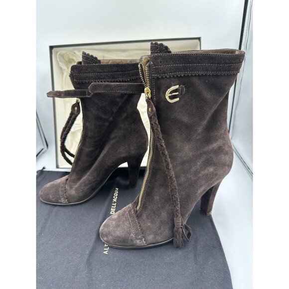 Alessandro Dell'Acqua Squonk Marron Suede Boots - Made in Italy! - Picture 4 of 9